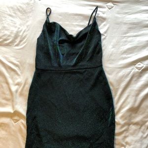 Blue Green Iridescent Mini Dress